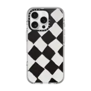 iPhone 16 Pro Clear Case MagSafe Compatible B&W CHECK