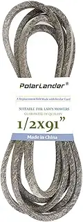 1/2" x 91" Lawn Mower Drive Replacement Belt Compatible for Cub Cadet MTD Craftsman Troy Bilt 754-05027 954-05027A T7800 T8600 T8400 T2800 T3200 XT2-GX54 XT2-LX50 XT2-LX54 V-Belt