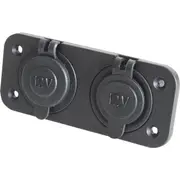 PS2022 Dual Cig. Sockets Marine Grade 10A Panel/ Surface Mount Marine Grade DUAL CIG. SOCKETS
