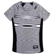 MISSONI x Adidas Women's 'C.R.U.' Knit Space-Dyed Melange T-Shirt Blk/Wht S NWT!