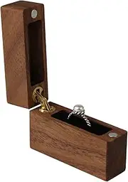 [UOOOM] Wood Ring Box Portable Jewelry Box