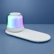 3 in 1 Devanti Wireless Charger 15W Fast Charging RGB Light Bluetooth Speaker for Phone