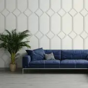 Belgravia Azzurra Wooden Panel 3D Effect Geometric Trellis Wallpaper White 9503