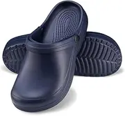 [ESTRO] Clogs Women's Summer Mules - Rubber Slippers Women's Summer Clogs Garden Slippers Plastic F07, dark blue, 5 UK