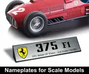 Lot of 96 Nameplates for 1/18 Ferrari F1 models from 1950 until 2022