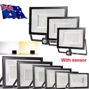 LED Flood Light 10-300W PIR Motion Sensor Spotlight Outdoor Garden Lamp IP65 AU