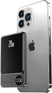LUCKYDUO Mag-Safe Power Bank 5000mAh,9mm Ultra Compact Magnetic Portable Charger,20W Fast Charging Mini Battery Pack with LED Power Display,External Battery with USB C for iPhone16/16pro max15/14/13