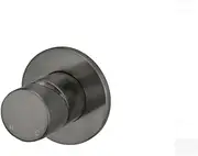 Meir Round Wall Mixer Trim Kit with Pinless Handle – Seamless Minimalist Design (in-Wall Body Not Included), Smooth Temp Control | for Shower, Bathroom, Kitchen or Laundry in Shadow Gunmetal