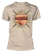 Alice In Chains Vintage Dirt Sun (Natural) T-Shirt NEW OFFICIAL