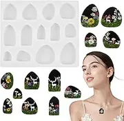 Resin Jewelry Molds | Pendant Silicone Mold | Jewelry Casting Molds, Silicone Pendant Resin Molds, Jewelry Making Keychain Craft Tools