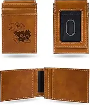 Rico Industries NCAA Laser Engraved Front Pocket Wallet, Brown