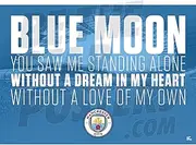 Be The Star Posters Manchester City FC Chant Poster A2 - Officially Licensed Product