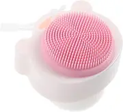 Generic Soft Bristle Facial Cleansing Brush Lip Scrub Brush for Lipstick Face Scraper Skin Exfoliator Scrubber Facial Scrubber Face Brush Electric Face Cleansing Brush LED White