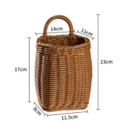 Onion Ginger Garlic Storage Basket Wall Hanging Kitchen Plastic Woven Container