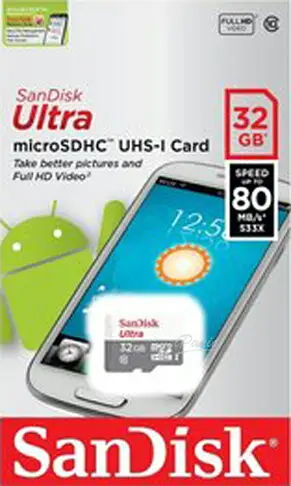 【超取免運】SANDISK 32G ULTRA microSD 100MB/S UHS-I C10 記憶卡 32GB 白灰 手機記憶卡 TF 小卡