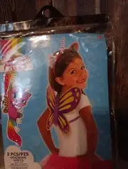 Rainbow Butterfly Unicorn Kitty Cute Kids Birthday Party Favor Dress Up Kit