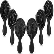 6 cepillos desenredantes para cabello húmedo, cepillos de viaje para cabello sec