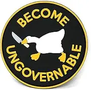 Become Ungovernable Goose with Knife Hook and Loop Patch | Funny Tactical Patch