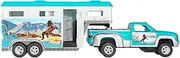 Breyer 6046 Stablemates Truck & Gooseneck Trailer Horse Toy,Teal