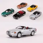 DCT 1:64 賓士BENZ SL500敞篷跑車仿真合金汽車模型 頂蓬可拆卸