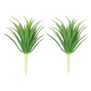 2Pcs Artificial Succulent Plants Unpotted Small Fake Plants Gradient Green