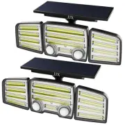 Solar Lights Outdoor 2800LM 286 LED Motion Sensor Outdoor Lights, Dual Motion...