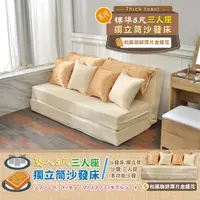 在飛比找PChome24h購物優惠-【Bennis班尼斯】5尺雙人獨立筒沙發床