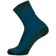 Santini Luce Cycling Socks in Teal - Size XS/S