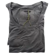Bamboo Scoop Tee - Gray Heather by Cariloha for Women - 1 Pc T-Shirt (S)