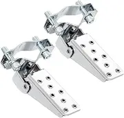 Foot Pegs A Pair Anti-Slip Foot Pedals MTB Scooter ATV Motorcycle Folding Pedal Dirt Bike Accessories And Parts(Silver)
