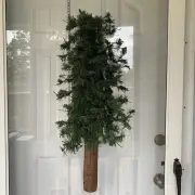 Vintage 32 inch Half Tree Wall Tree Rustic Christmas Tree. New Condition.