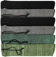 GUGULUZA Silicone Gun Socks for Handguns Silicone-Treated Knit Pistols Sleeve 14", -6 Pack Handgun Storage for Shooting (Mix Color 6 pack)