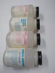 SOLVENT RESISTANT 5 OZ BOTTLES - LOT OF - 4GOOD COST LOOK.