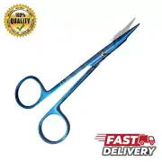 High quality German Stevens Tenotomy Scissors SuperCut 4.5" Curved in blue color