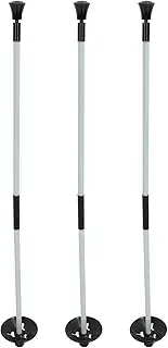 Flagstick, Black White Striped Design, Convenient Ball Retrieval Base, 2 Section Aluminum, Fiberglass for Home Greens Courses, for Golfers of All Ages