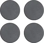 Water Absorbent Quick Drying Diatomite Stone Coasters, Stone Coasters Prevents Moisture Buildup, for Drinks Bottles, Cups, Plants, and Cosmetic Bottles (4, Dark Grey)