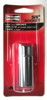 Champion S58 5/8" Spark Plug Socket 6pt. 3/8" Drive, With Rubber Insulator