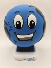 ANZ Bank World Globe Boy Shaped Promotional Money Box 14 cm