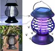 Solar Powered Mosquito Killer Lamp Fly Trap Zapper Bug Insect Garder Light