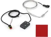 Digital Exhaust Temp Gauge, 12V DC EGT Meter, Fit for Turbo Gas, IP65 Waterproof Temperature Sensor 0‑1000℃