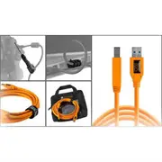 Starter Tethering Kit, USB 3 A to B 4.6m, Orange
