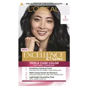 L'Oréal Paris Excellence Creme Permanent Hair Colour - Black 1
