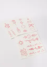 [INKED by Dani] Red Ink Temporary Tattoo Pack