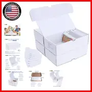 Sturdy Corrugated Cardboard Storage Boxes for TCG - Stackable & Foldable
