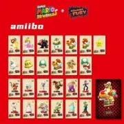 25PCS SUPER MARIO 3D WORLD x BOWSER'S FURY For Switch Amiibo NFC Tag Cards