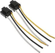 BUGUUYO 2pcs Motorcycle Horn Connector Adapter Kit Wiring Harness for Motorcycle Horn Easy Installation