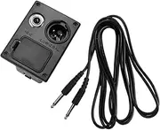 LIFKICH Acoustic Guitar Eq Battery Box with Cord Pin B Type Output Jack for Active Pickup Compatible with Guitar and Bass Easy Access for Replacement