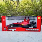 F1 2021 Ferrari Racing SF21 Charles Leclerc 16 Diecast Car & Driver Model 1:18