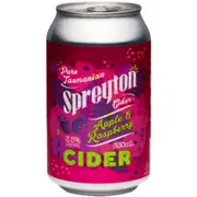 Spreyton Apple and Raspberry Cider Can 330ml