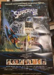 Superman 3 / III UK Original A1-Sized Movie Poster Programme Christopher Reeve